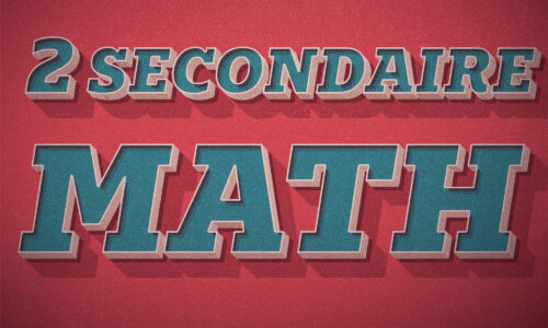 mathématiques en 2ème année de l’enseignement secondaire Sciences